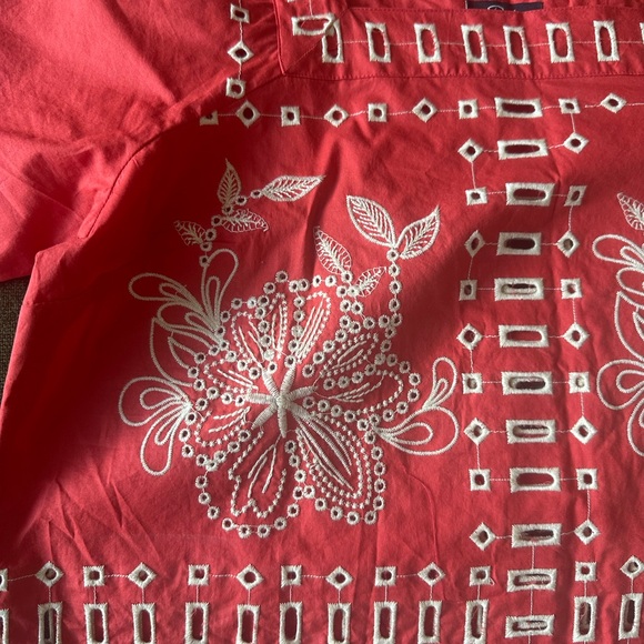 Rails Lane Embroidered Eyelet Cotton Crop Top - Picture 8 of 8